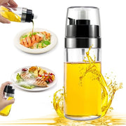 Spruzzatore per olio di cucina, flacone di olio 150 ml, spruzzare e versare 2-in-1 flacone spray per olio per cucina, dispensatore di olio, spruzzatore di olio, spray di olio e dispensatore di olio di semi