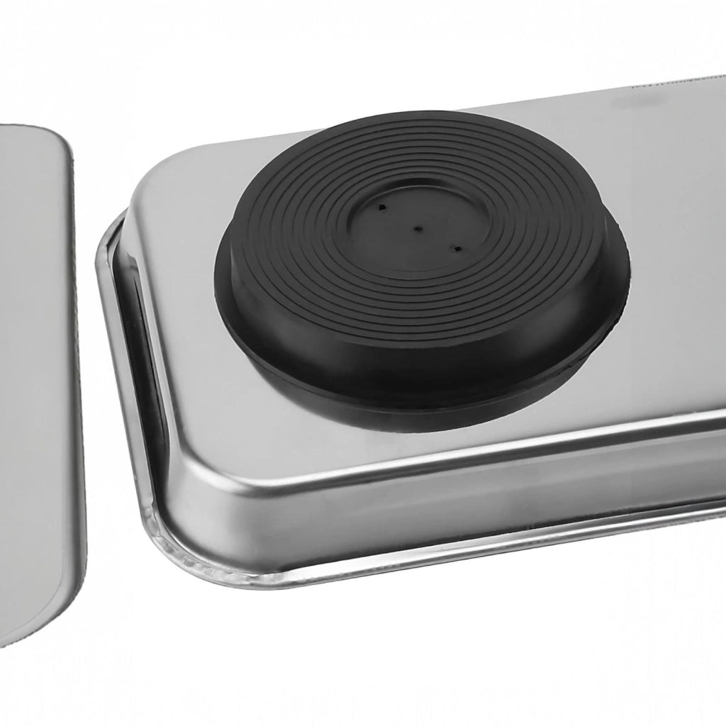 Vassoio Magnetico In Acciaio Porta Minuterie Per Viti Bulloni Dadi 240 x 140 mm