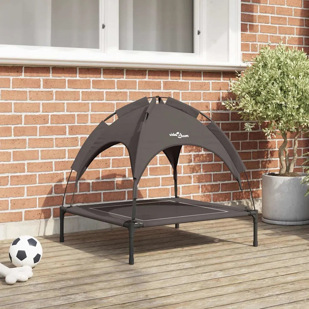 vidaXL Letto per Cani Marrone m Acciaio