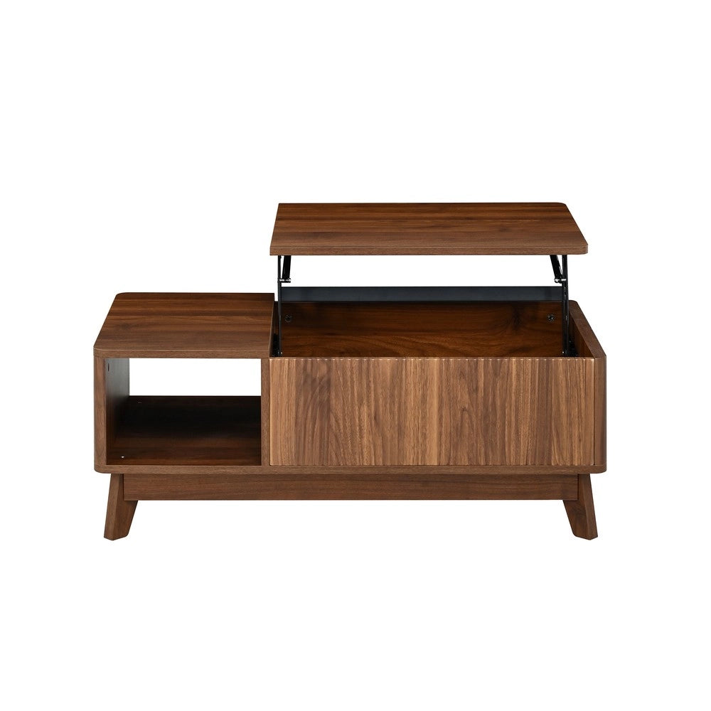 Tavolino da Salotto con Alzata, Vano Laterale, MDF, Design Moderno ¨C Xylo