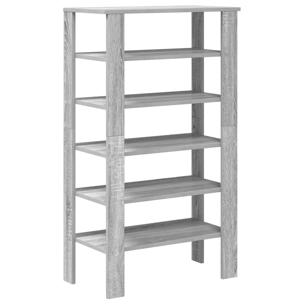 Scarpiera-Scaffale per scarpe Grigio Sonoma 61x32x105 cm in Truciolato