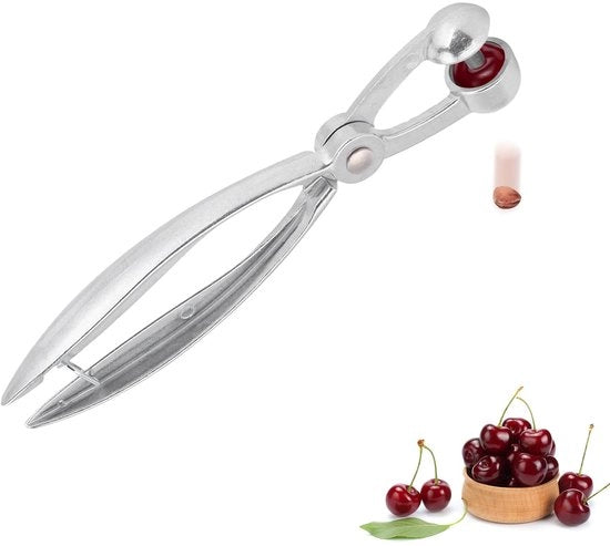 Oliuoi semi estrattori in lega di alluminio - Rimosso semi - Semi di ciliegio - Semi di prugna - Facile da usare - Leggero 75g - Lunghezza 18cm - Semi estrattore di ciliegie