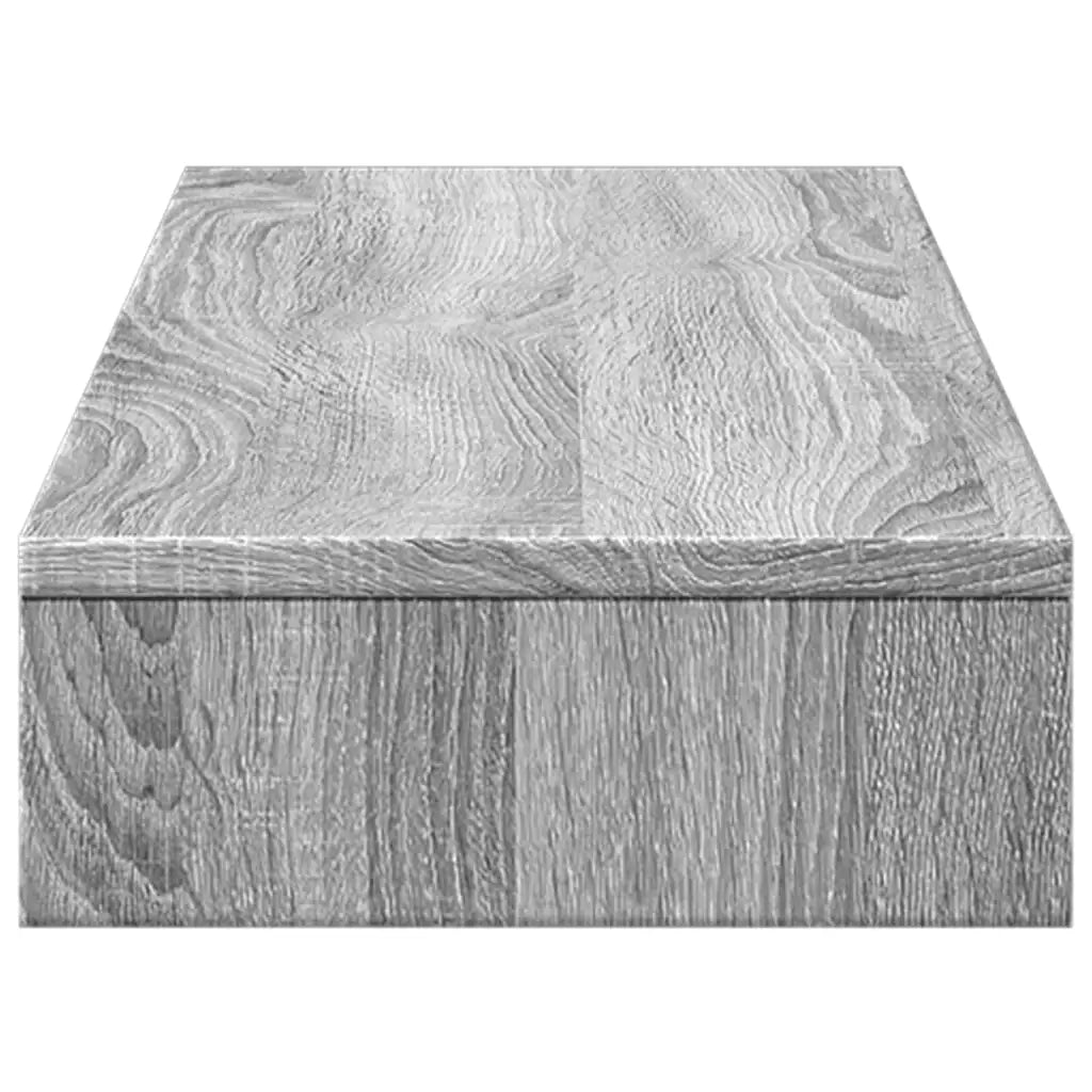 Supporto per Monitor Grigio Sonoma 100x27x10 cm in Truciolato 854657