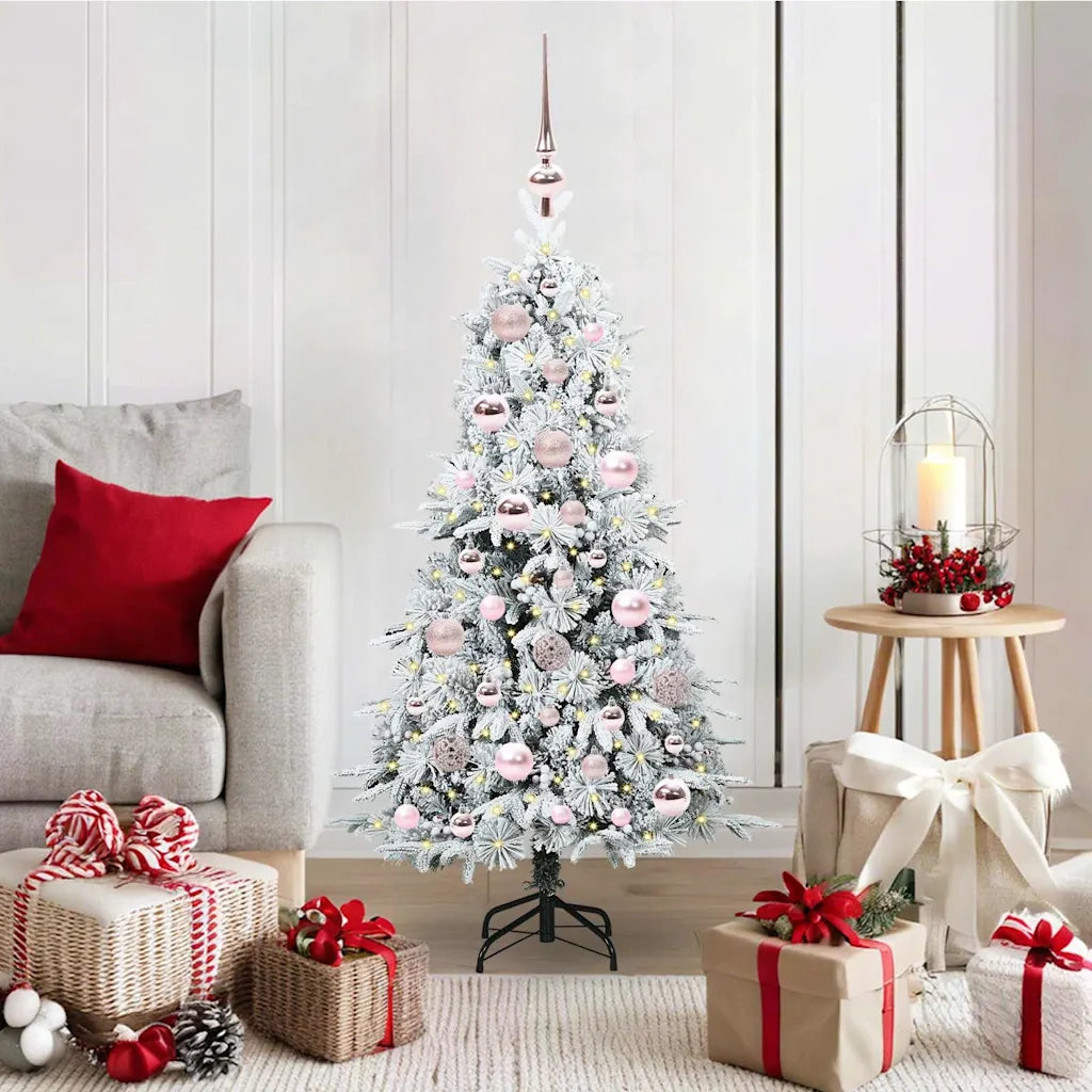 Albero di Natale Artificiale con Rami Pieghevoli Bianco 120 cm 3397460