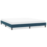 Giroletto senza Materasso-Struttura Letto Blu Scuro 200x220 cm in Velluto