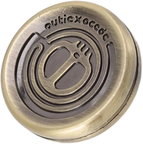 Giocattolo portatile in acciaio inossidabile - Regolatore magnetico - Fidget per stress - Dimensioni 39 x 39 x 10 mm - Fidget Spinner