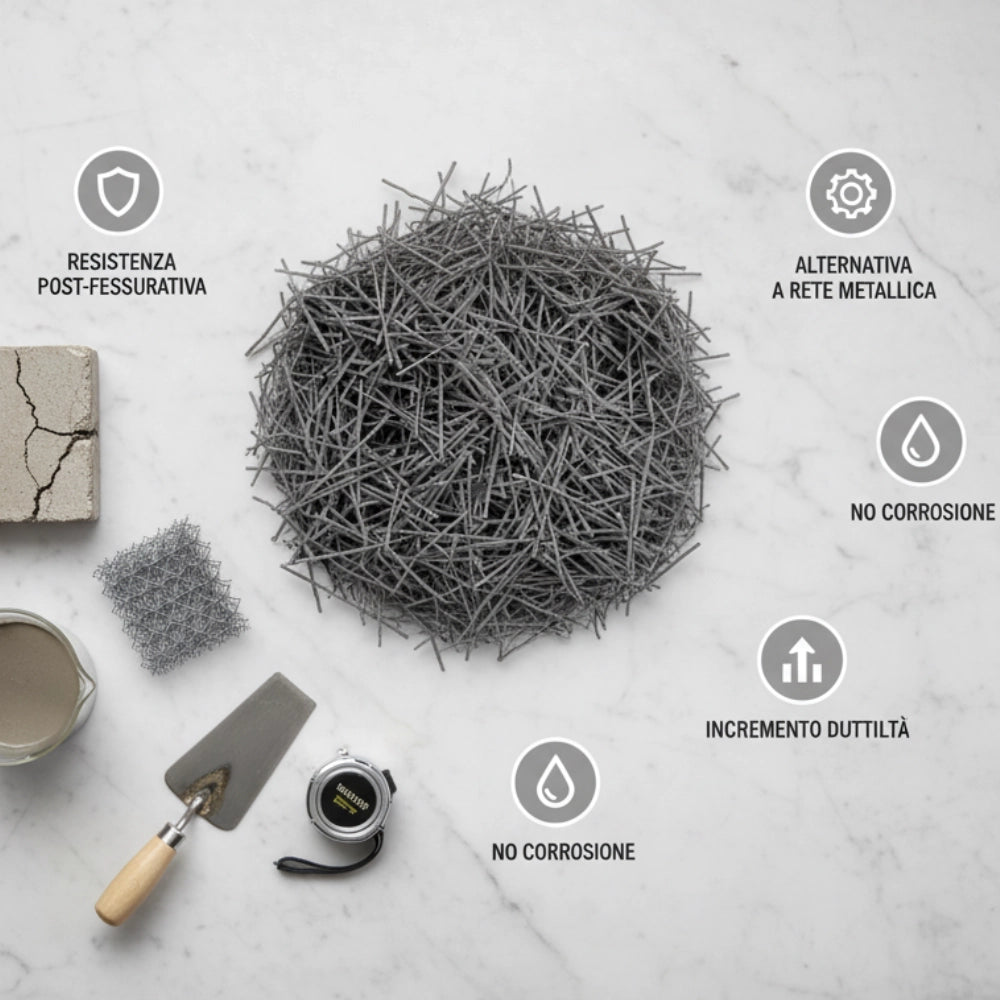 Mapeibre st30 fibre polimeriche per calcestruzzo 1 kg