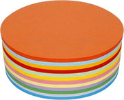 Kit di modulazione con 500 fogli, 15 cm di diametro, 12 colori, carta da colla, cartoncini di modulazione - attrezzature per insegnanti per ufficio e scuola