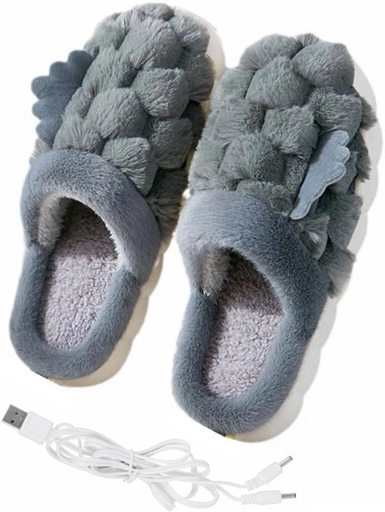 Pantofola riscaldata unisex - 1 pezzo - Grigio - 290 cm