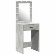 Toeletta | Tavolo da Trucco con cassetto Grigio cemento 50 x 41 x 135 cm