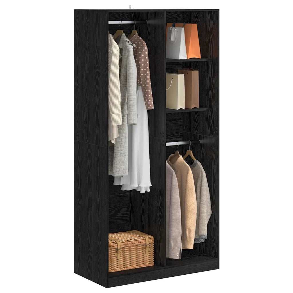 Guardaroba Rovere nero 100 x 50 x 200 cm Legno ingegnerizzato 3446632