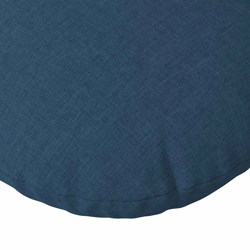 Cuscini per Seduta 2 pcs Blu Ø50 x 19 cm Tessuto 42014165