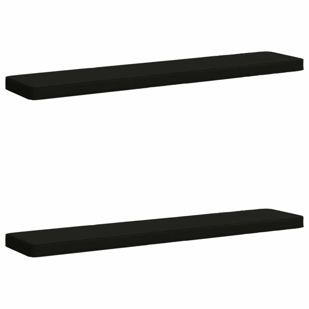 Cuscini per Panchina a 2 Pezzi VUGHT 2 pcs 100% Poliestere Nero 950661