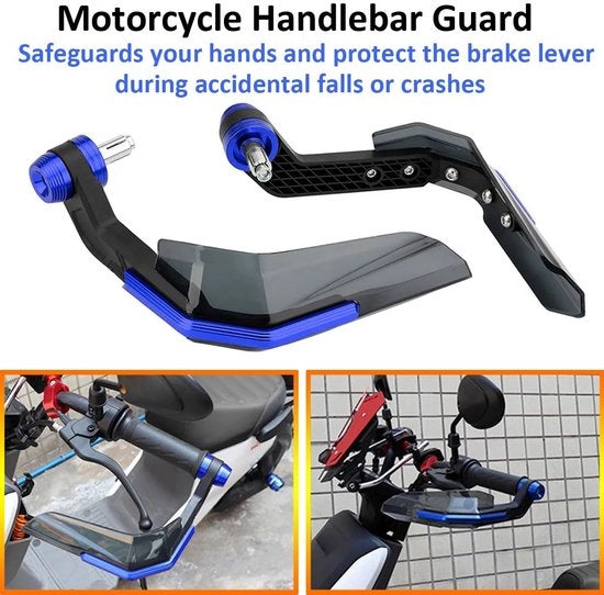 Protezioni Manubri Motori - Protezione dal Vento - Protezione delle Manopole - Protezione del Cavo di Accoppiamento - Materiale ABS/Aluminium - Resistente ai Colpi - Duraturo - Manubri per Motocicletta
