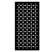 BISCUIT - Pannello in PVC traforato - Parasole Colore: nero, Misura: 50x150 cm