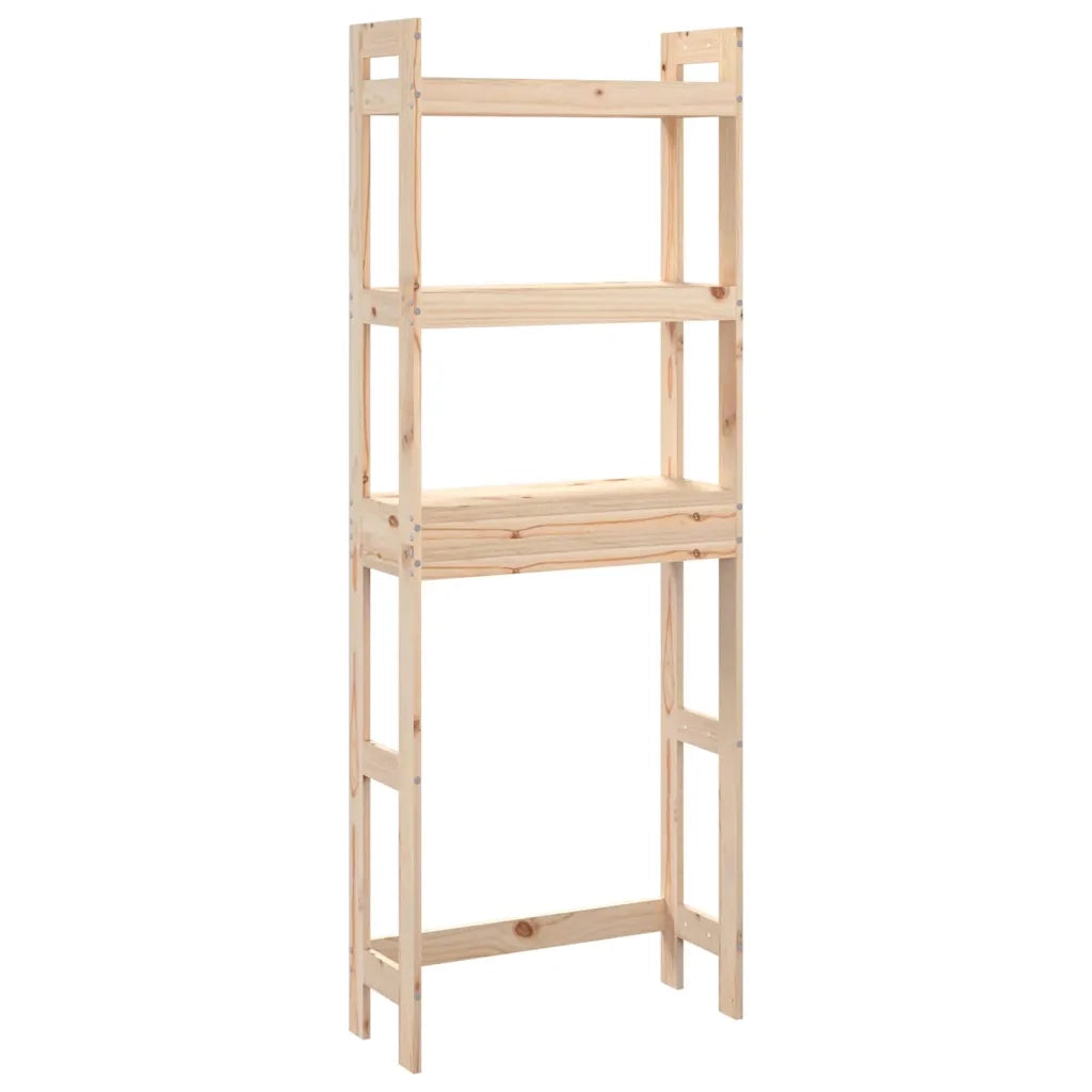 Rastrelliera da Bagno 63x26x171 cm in Legno Massello di Pino 824658