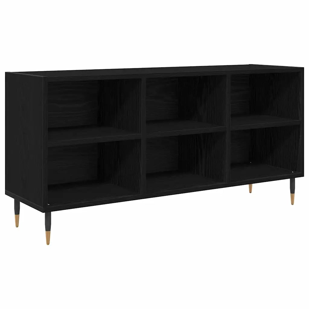 Mobile TV Rovere Nero 103,5 x 30 x 50 cm Legno multistrato 881922