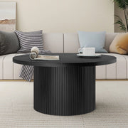 Tavolino Rotondo da Salotto in Legno Massello ¨C MINIMAL ¨C Naturale