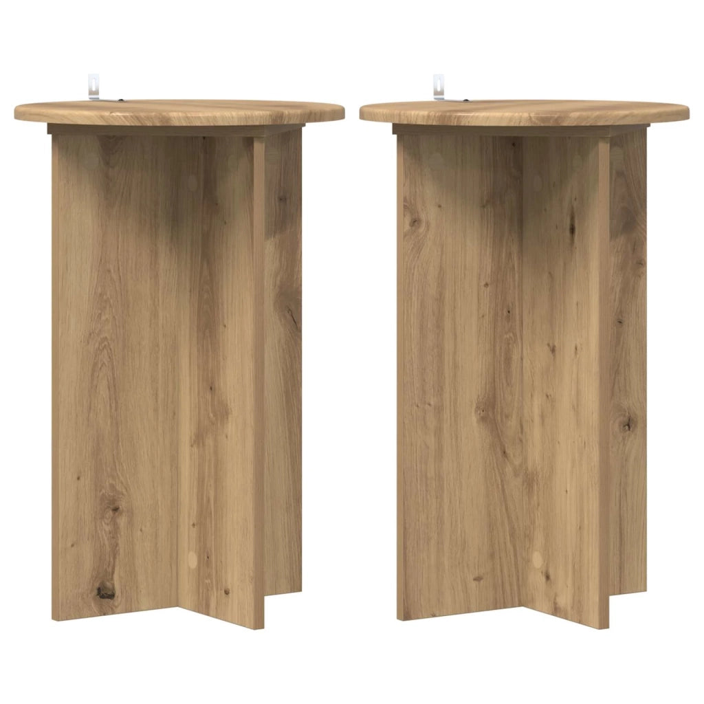Supporto per piante 2 pcs Rovere Artigianale Ø40 x 60 cm