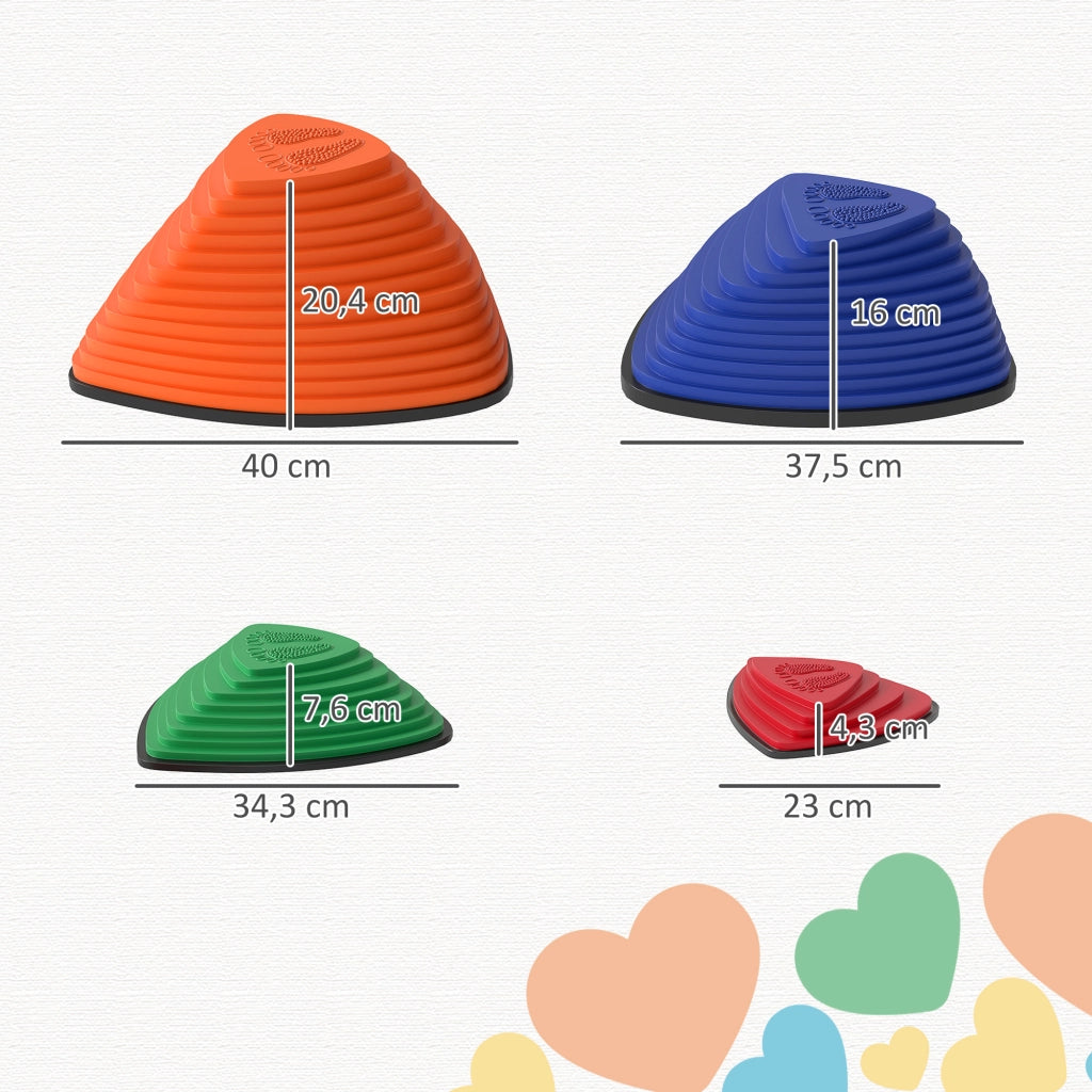 Set 11 Pezzi Trittsteine ¨C zephmum ¨C Antiscivolo, Stapelbar, Multicolore