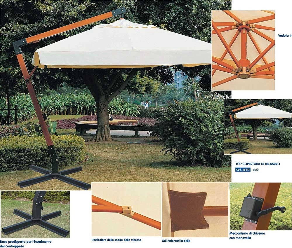RICAMBIO PALO ORIZZONTALE MM.93X93 CM.175 PER OMBRELLONE MAXIMA 3X4