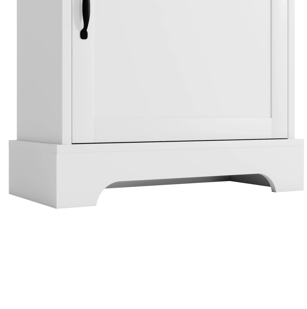 Mobile bagno alto 56x25;6x167 cm in MDF bianco con 3 cassetti e ripiani regolabili