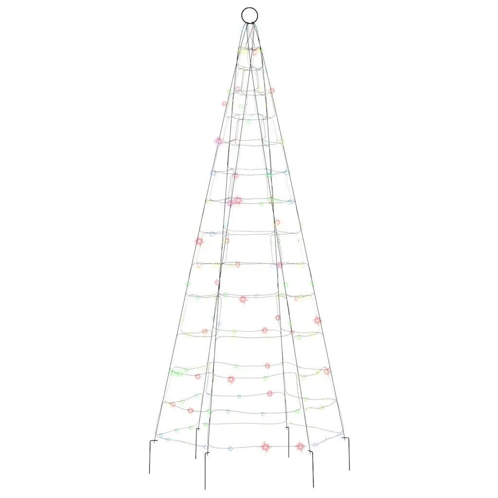 Albero di Natale a LED 200 LED Colorato 180 cm 358110