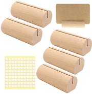 Set di 5 supporti per cartine in legno, supporti per cartine con adesivo doppio, supporto per cartine, cartellone per cartine, supporto per foto per matrimoni, ristoranti, ricevimenti e feste, supporti per menu cartine