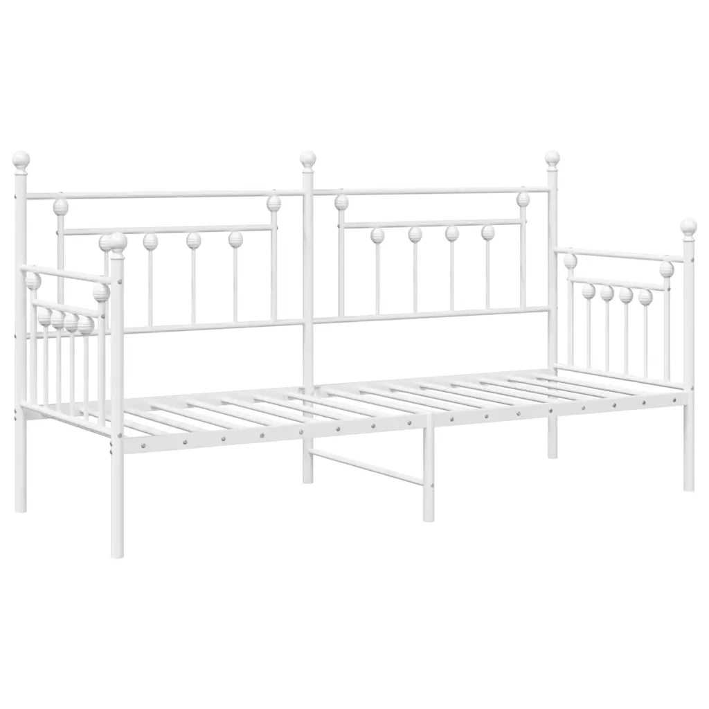 Struttura per letto di giorno Bianco 75 x 190 cm Acciaio 42002670