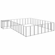 Gabbia per Cani Nera 25,41 mÂ² in Acciaio   cod mxl 36999