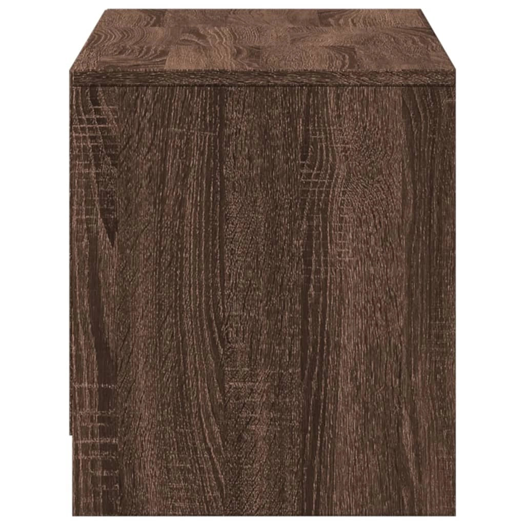 Mobile TV multimediale mensola TV credenza mobile TV per sala da pranzo soggiorno camera da letto con illuminazione a LED rovere 97 x 34 x 40 cm legno ingegnerizzato marrone 02_0026470