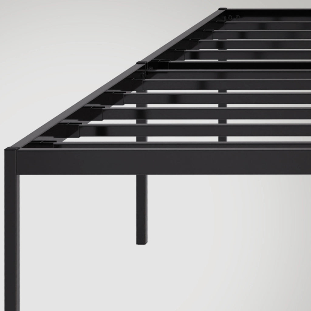 Letto in metallo Fargo nero,200x200x42 cm