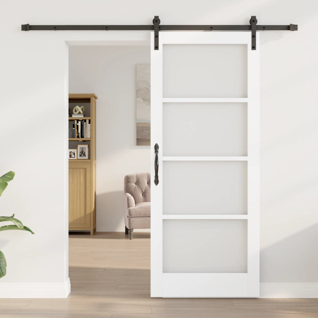 Porta Scorrevole con Set di Ferramenta 'ORKDAL'Bianco 83x202 cm