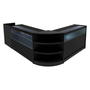Set Banconi Nero Europa LED B1200 C1200 LM60 TB60 con Serrature e Vetrina