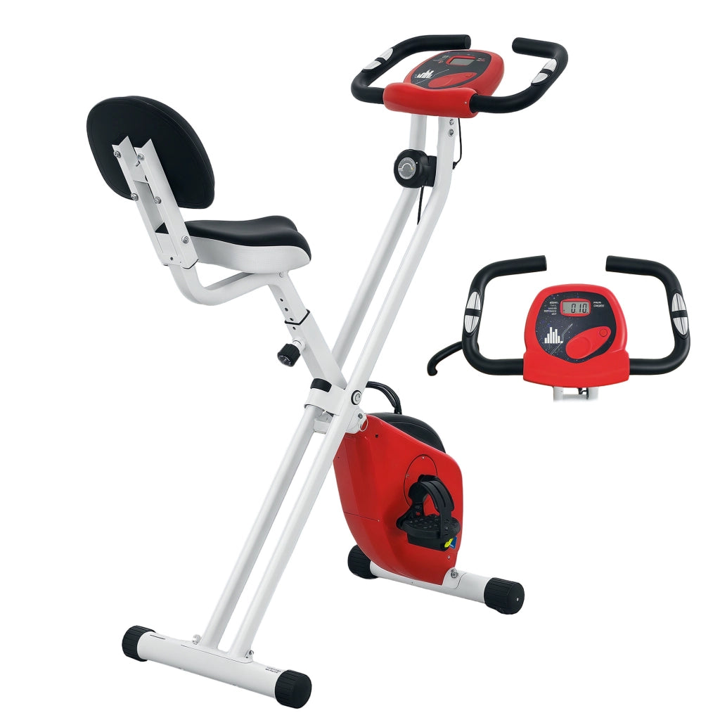 Bicicletta Ellittica Pieghevole ¨C Minimal ¨C 8 livelli resistenza, sella regolabile, rosso