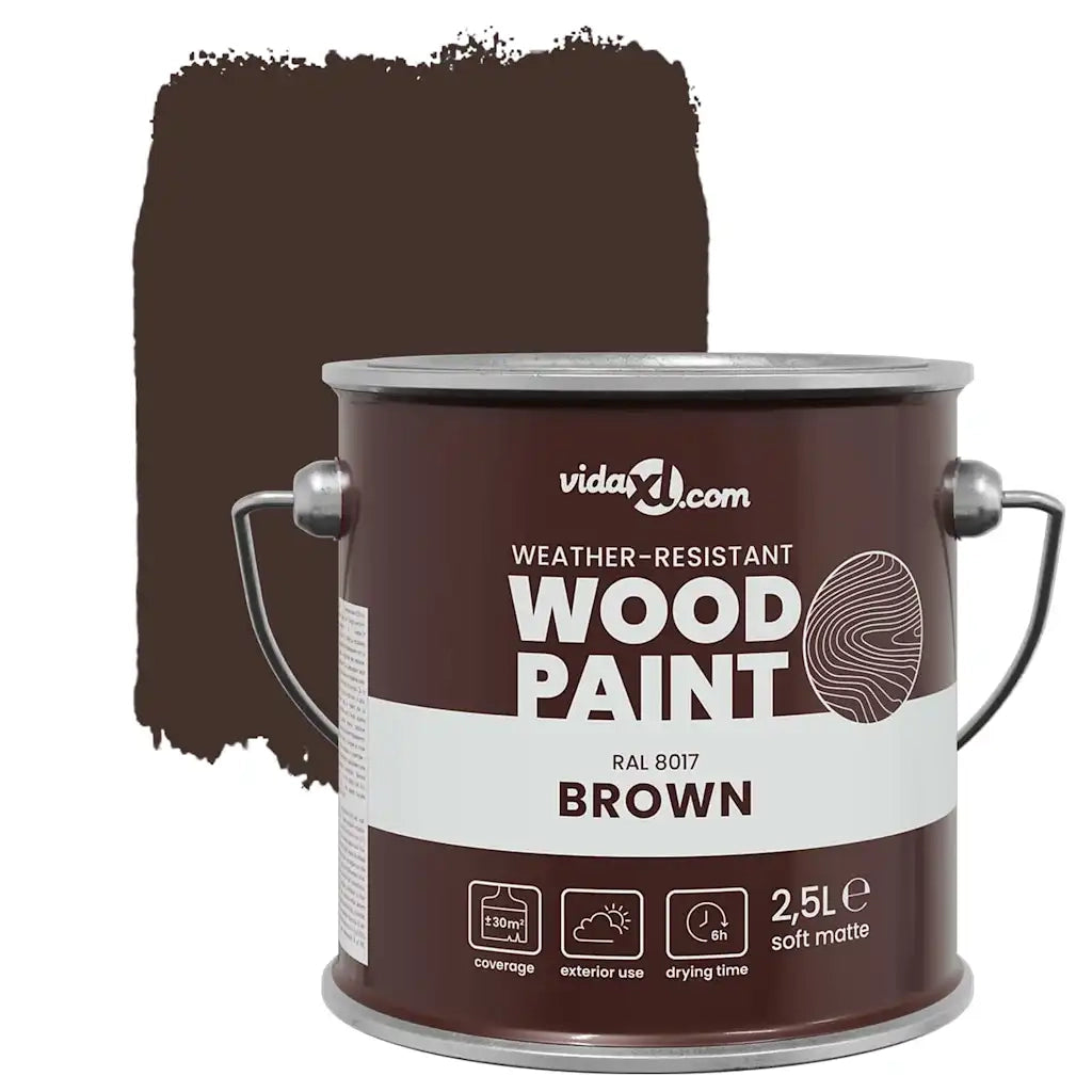 Vernice per legno Marrone 2,5 L Stampa da parete CFW3448238