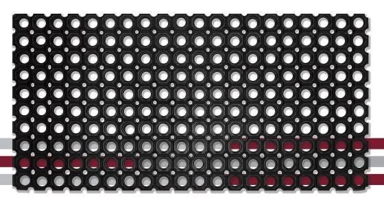 Zerbino Tappeto in Gomma Rettangolare Atlas 50 x 100 cm