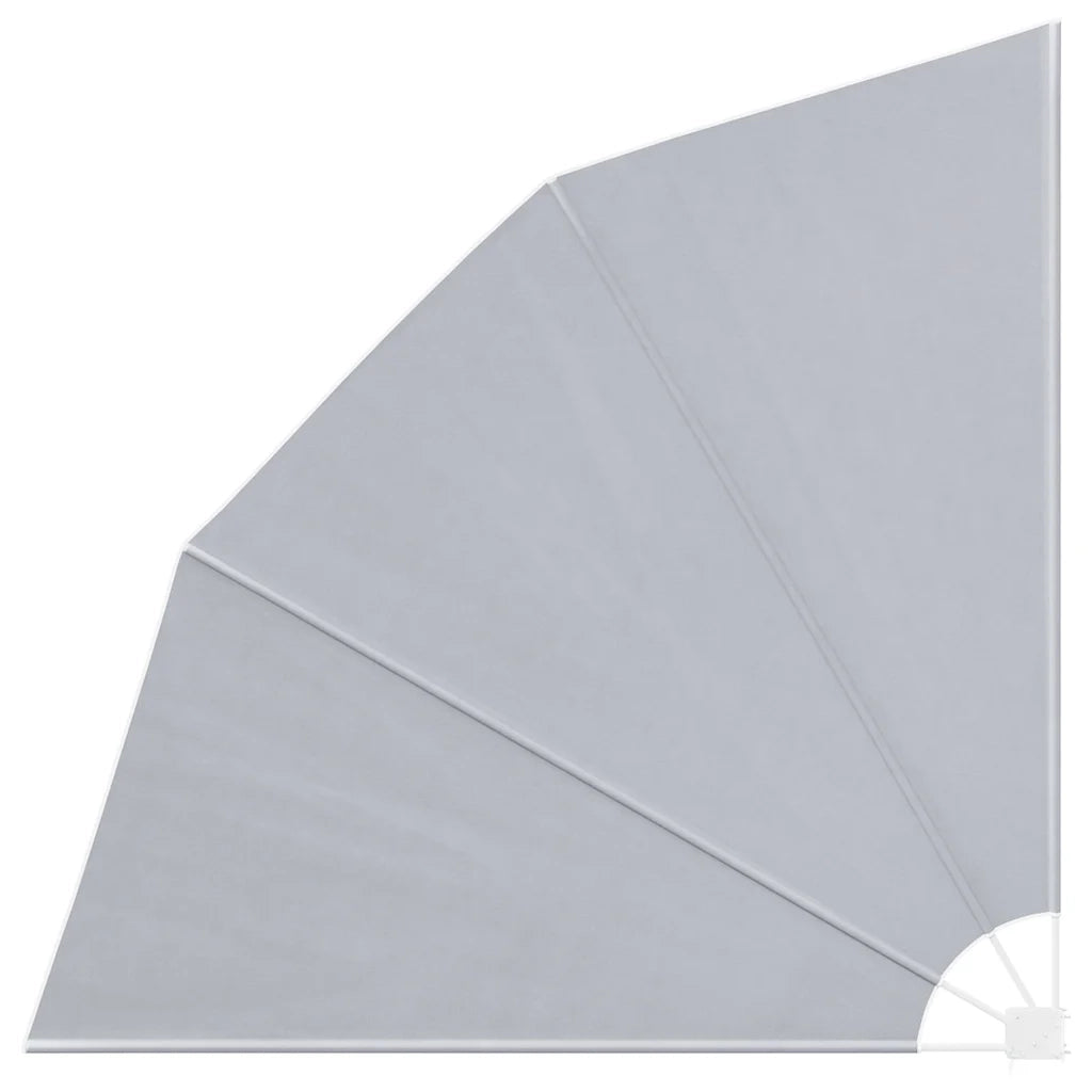 Tenda Laterale per Balcone Pieghevole Grigio 210x210 cm 41573