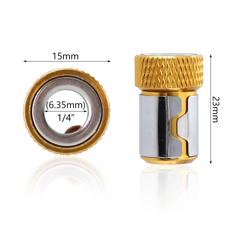 Adattatore Magnetico HEX 1/4" – Anello Magnetico Potente | Acciaio Temprato, Dimensioni 15x23 mm