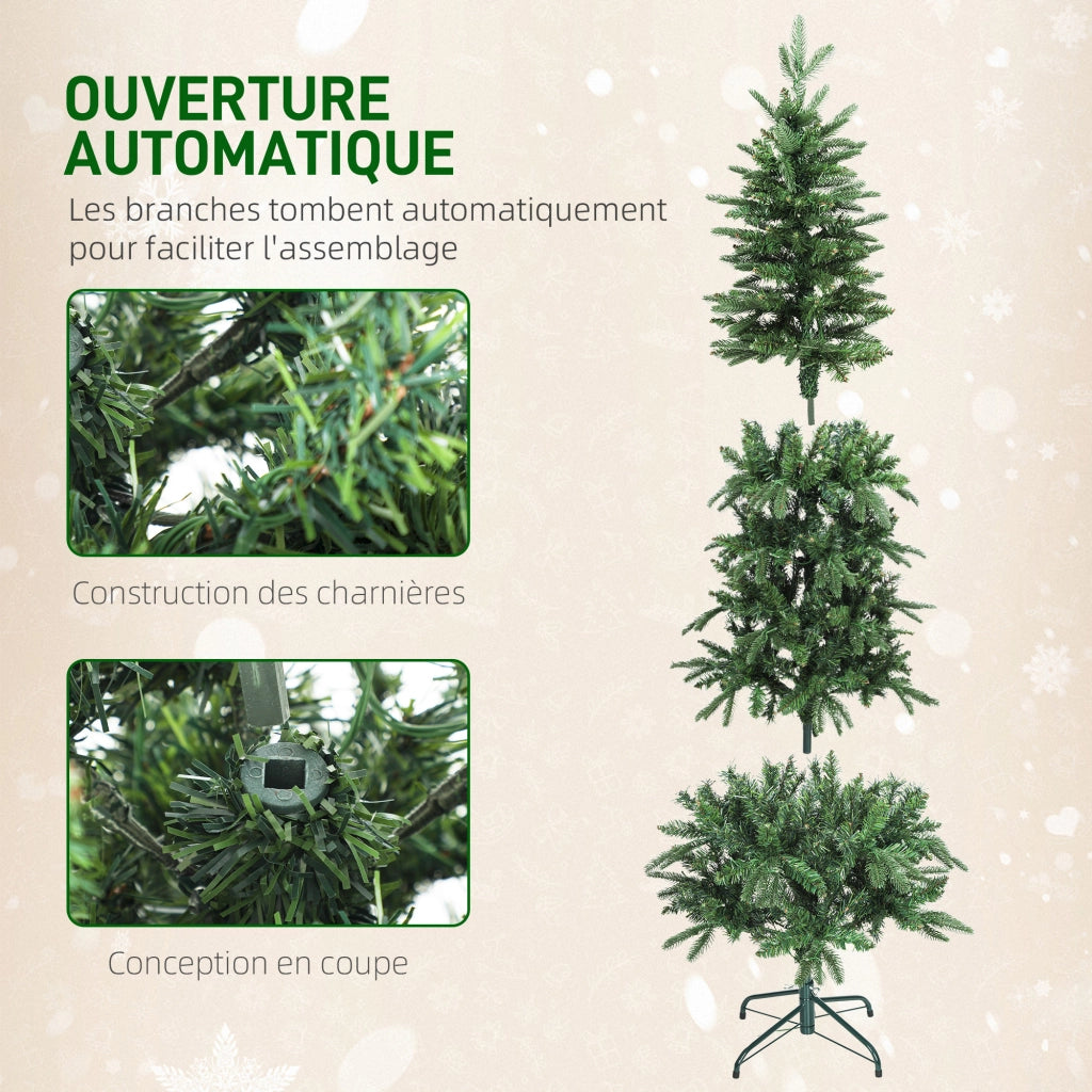 Albero di Natale artificiale 180 cm ¨C zephmum ¨C verde con 200 luci 8 modalita'