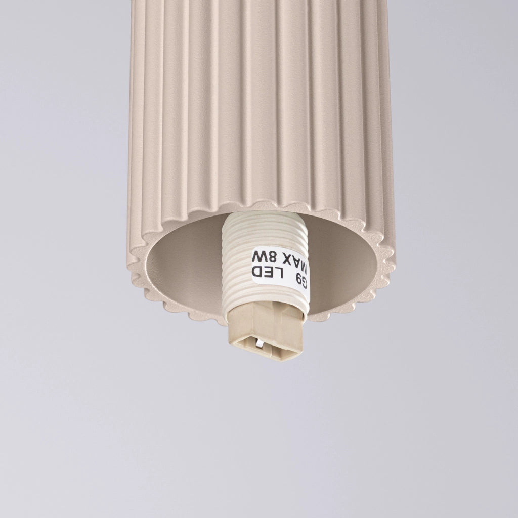 Spot soffitto SFERA Pure Lume taupe sfera vetro IP44
