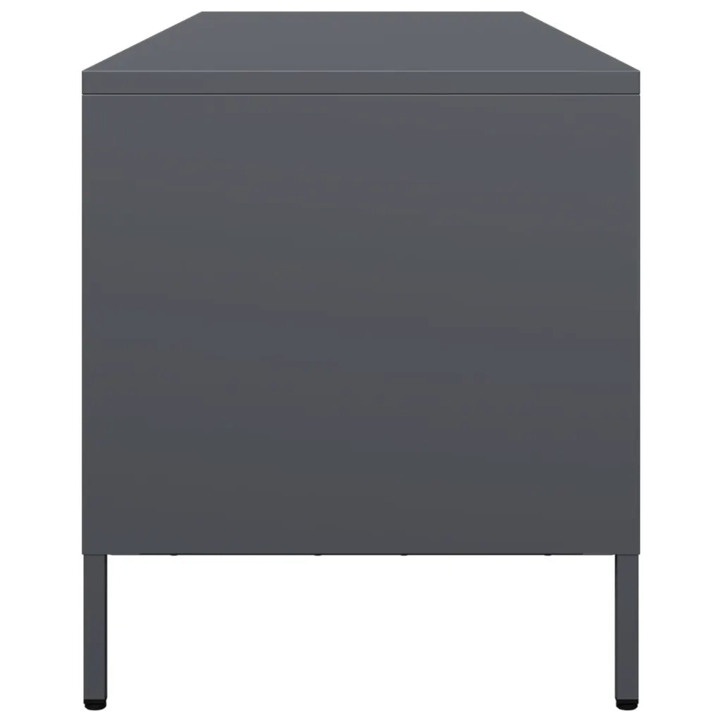 Mobile TV Antracite 135x39x43,5 cm Acciaio Laminato a Freddo 851306