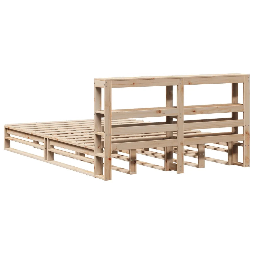 vidaXL Giroletto con Testiera 140x200 cm in Legno Massello di Pino