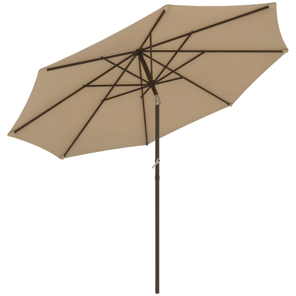 Ombrellone da giardino ¨C zephmum ¨C grigio metallo 263 cm ?