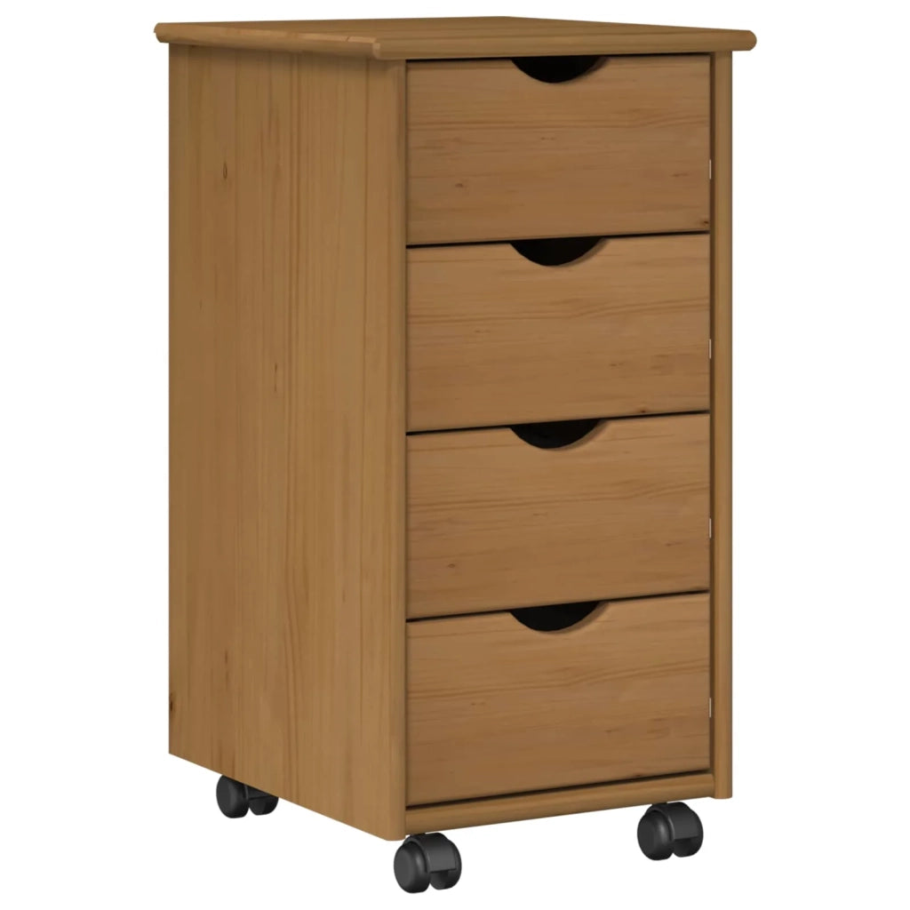 Set di Scrivania e Armadietto 2 pz Marrone Miele 3438770