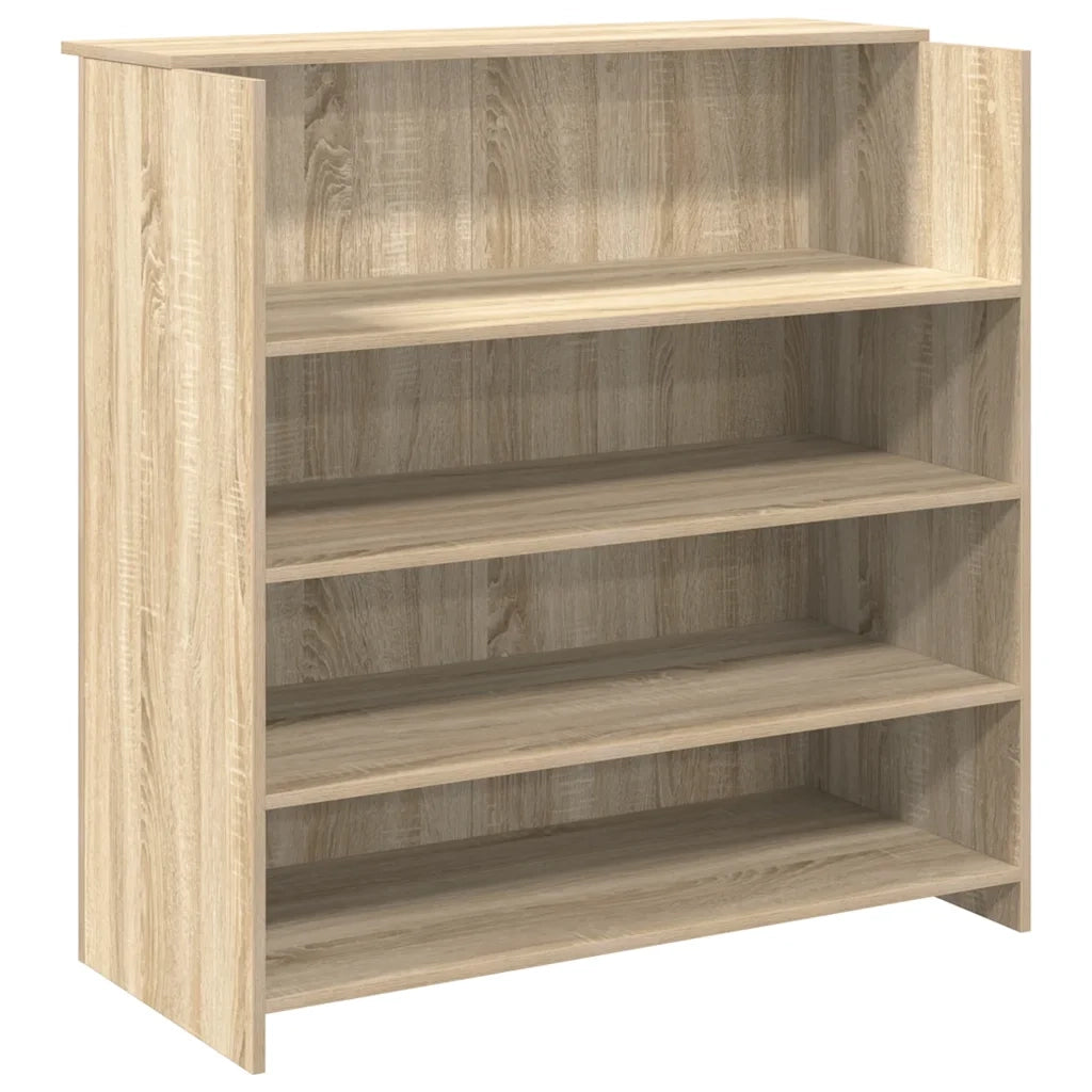 Scrivania per Reception-Tavolo per reception Rovere Sonoma 100x50x103,5 cm in Legno Massello