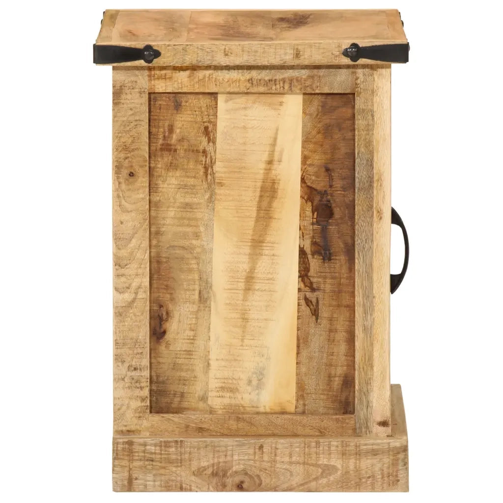 Comodino 40x35x50 cm in Legno Massello di Mango 372717