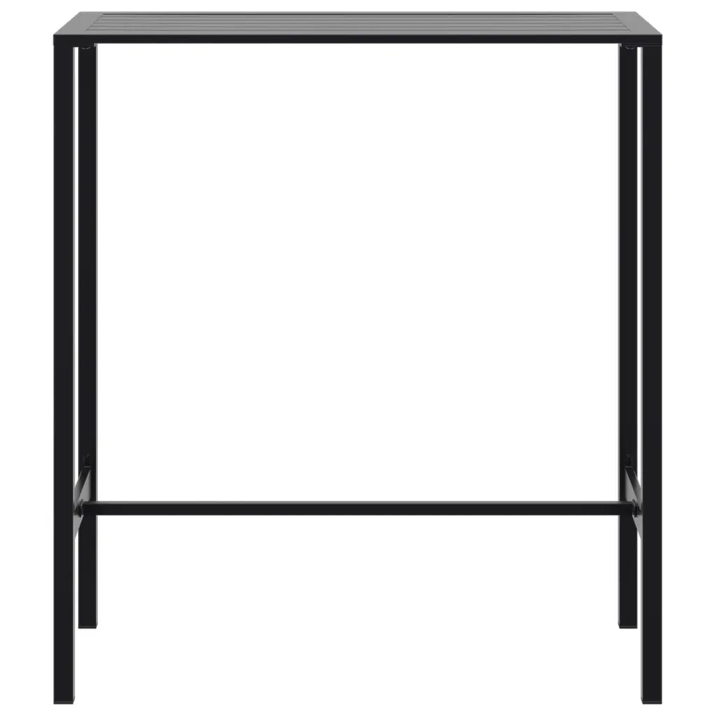 Tavolo da Bar Nero 100x50x110cm in Acciaio Verniciato a Polvere 4009268