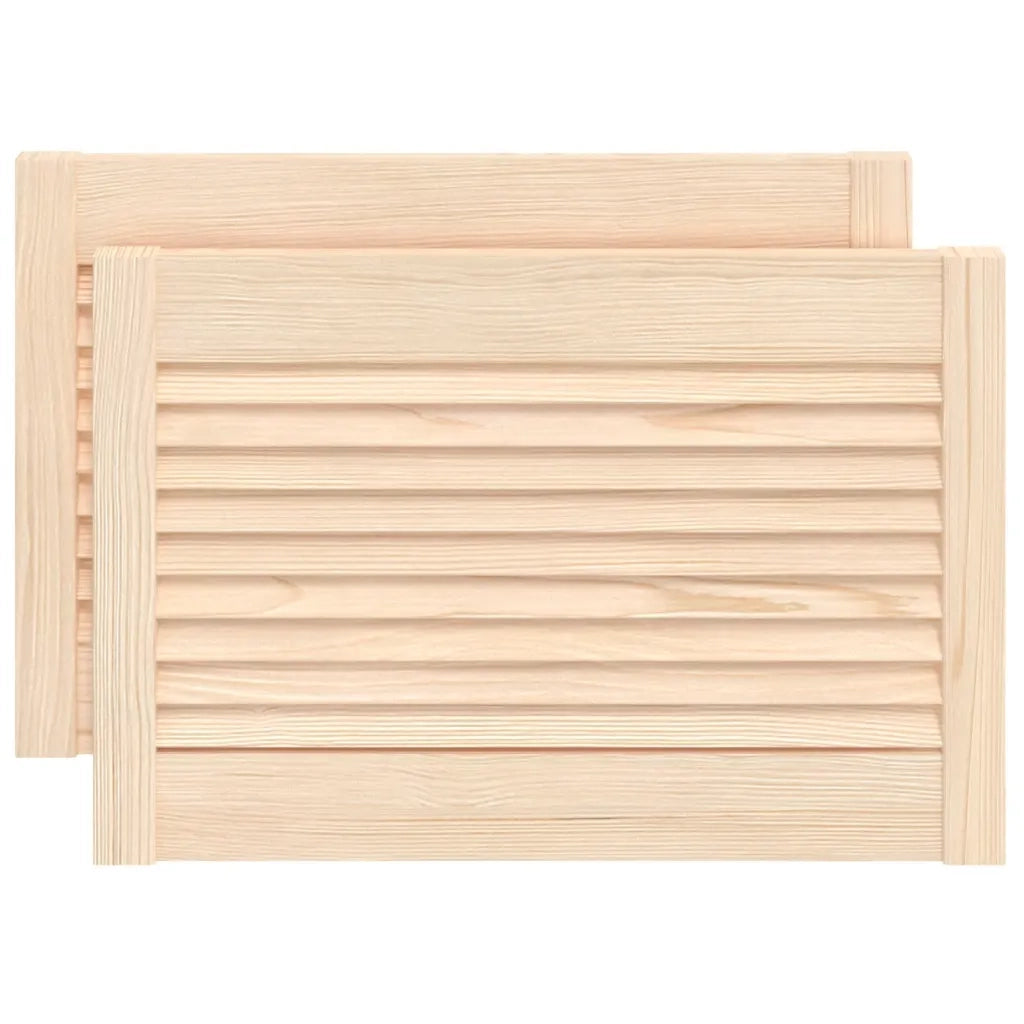 Ante con Design a Lamelle 2 pz 39,5x59,4 cm in Legno di Pino 151113