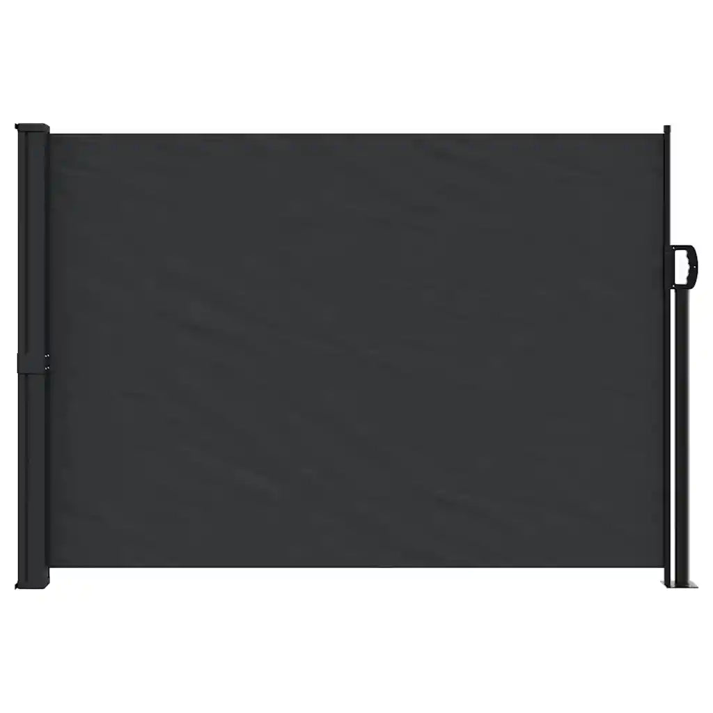 Tenda da Sole Laterale Retrattile-Tenda parasole per balcone per giardino Nera 140x300 cm